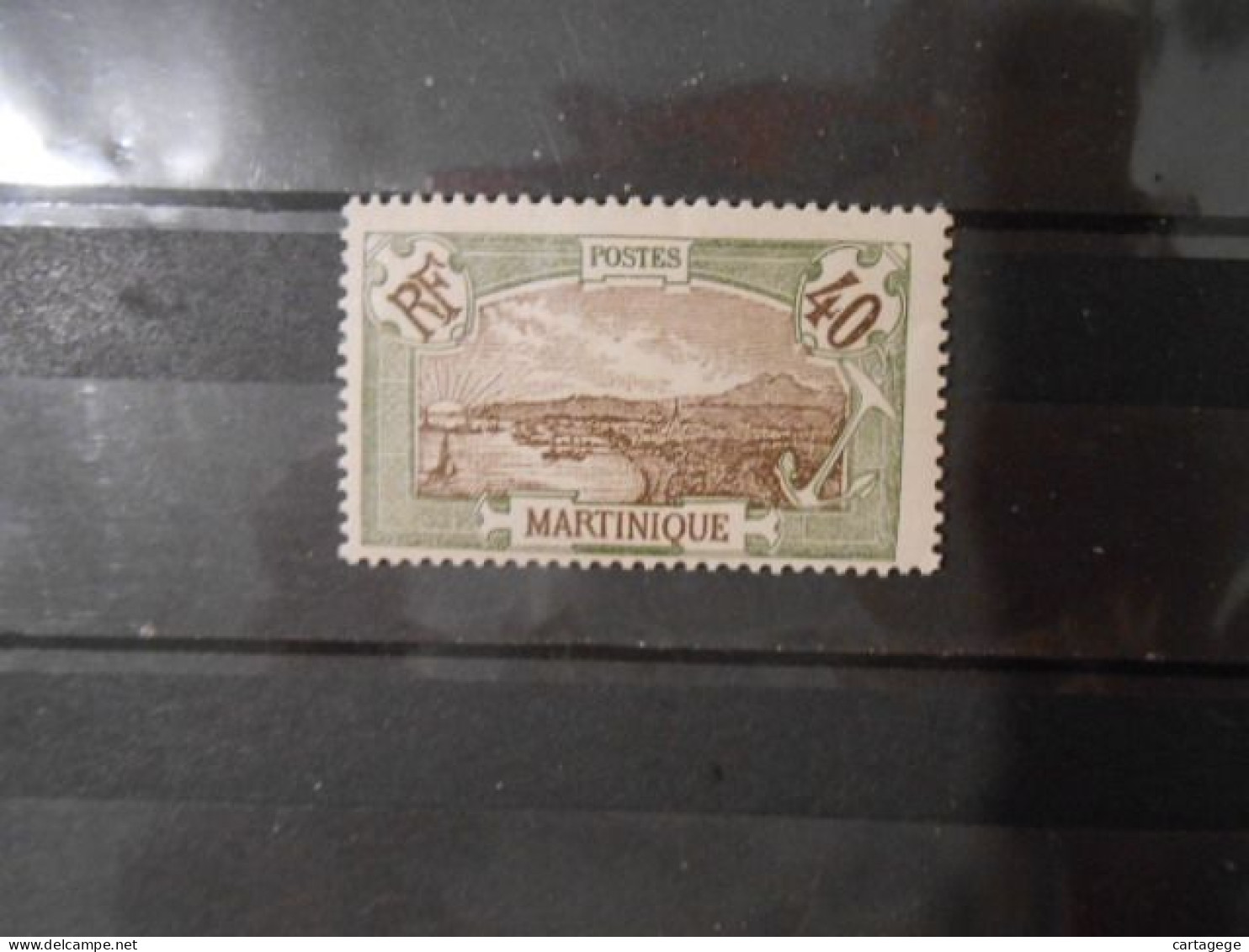 MARTINIQUE YT 71 FORT-DE-FRANCE 40c Olive* - Ungebraucht