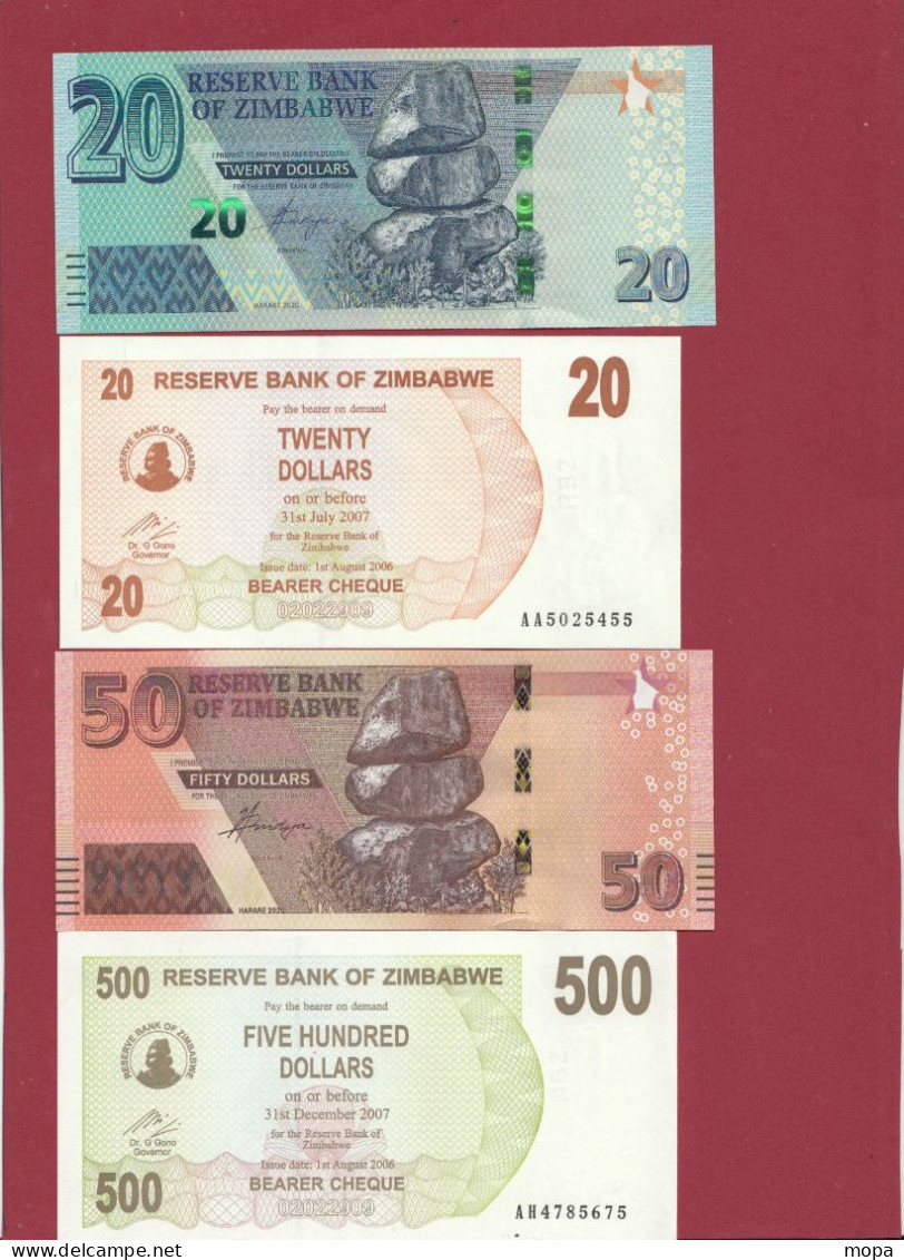 Zimbabwe 14 Billets De 1 à 50000000000 De Dollars ---UNC--(10000000000-20000000000-5000000000 -3 Billets à FORTE COTE ) - Simbabwe