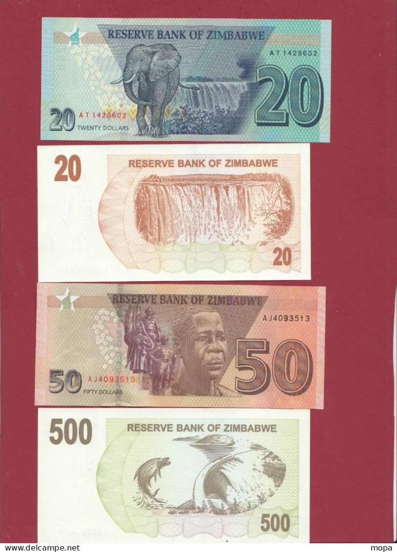 Zimbabwe 14 Billets De 1 à 50000000000 De Dollars ---UNC--(10000000000-20000000000-5000000000 -3 Billets à FORTE COTE ) - Simbabwe