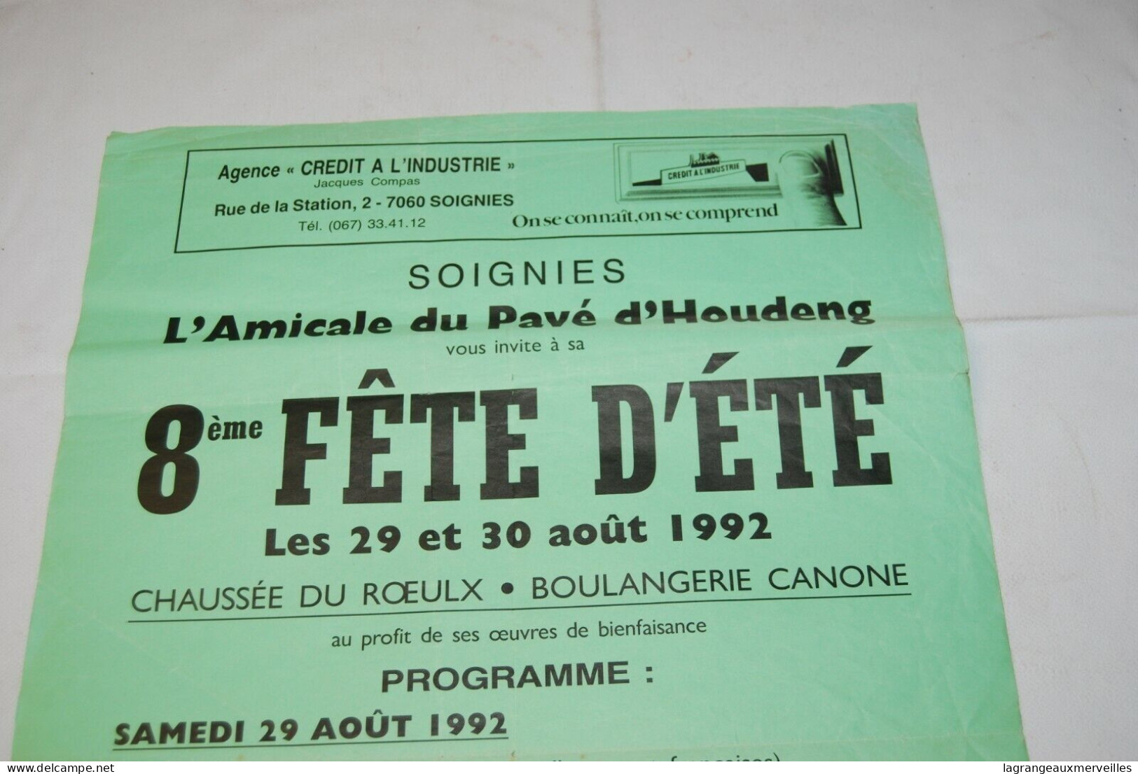 AF1 Ancienne Affiche - Fête D'été - Soignies - 1992 - Posters