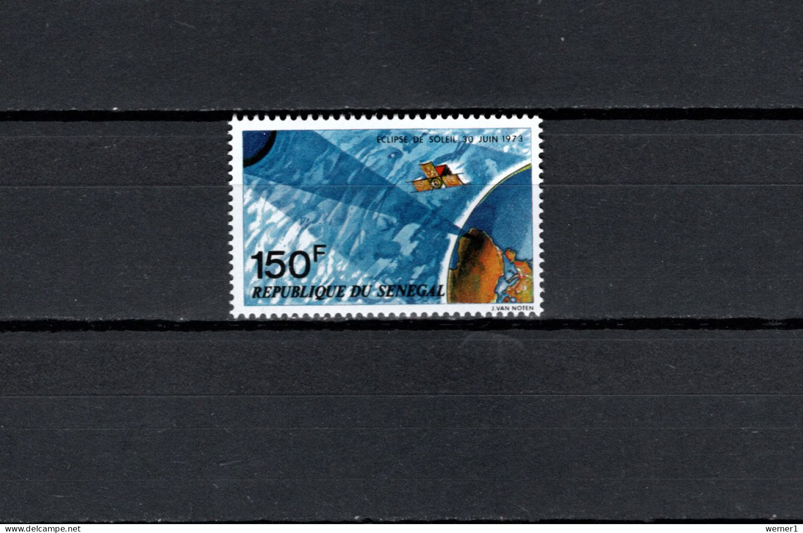 Senegal 1973 Space, Total Eclipse 150F Stamp MNH - Africa