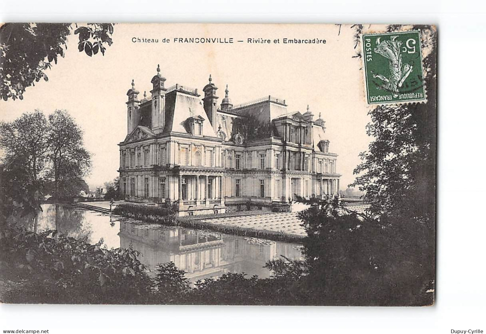 Château De FRANCONVILLE - Rivière Et Embarcadère - état - Franconville