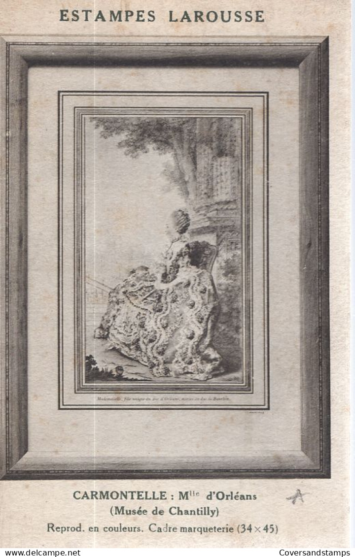 Carmontelle : Mlle D'Orléans - Malerei & Gemälde