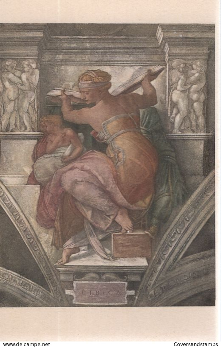 Michelangelo - Sibilla Libica - Malerei & Gemälde