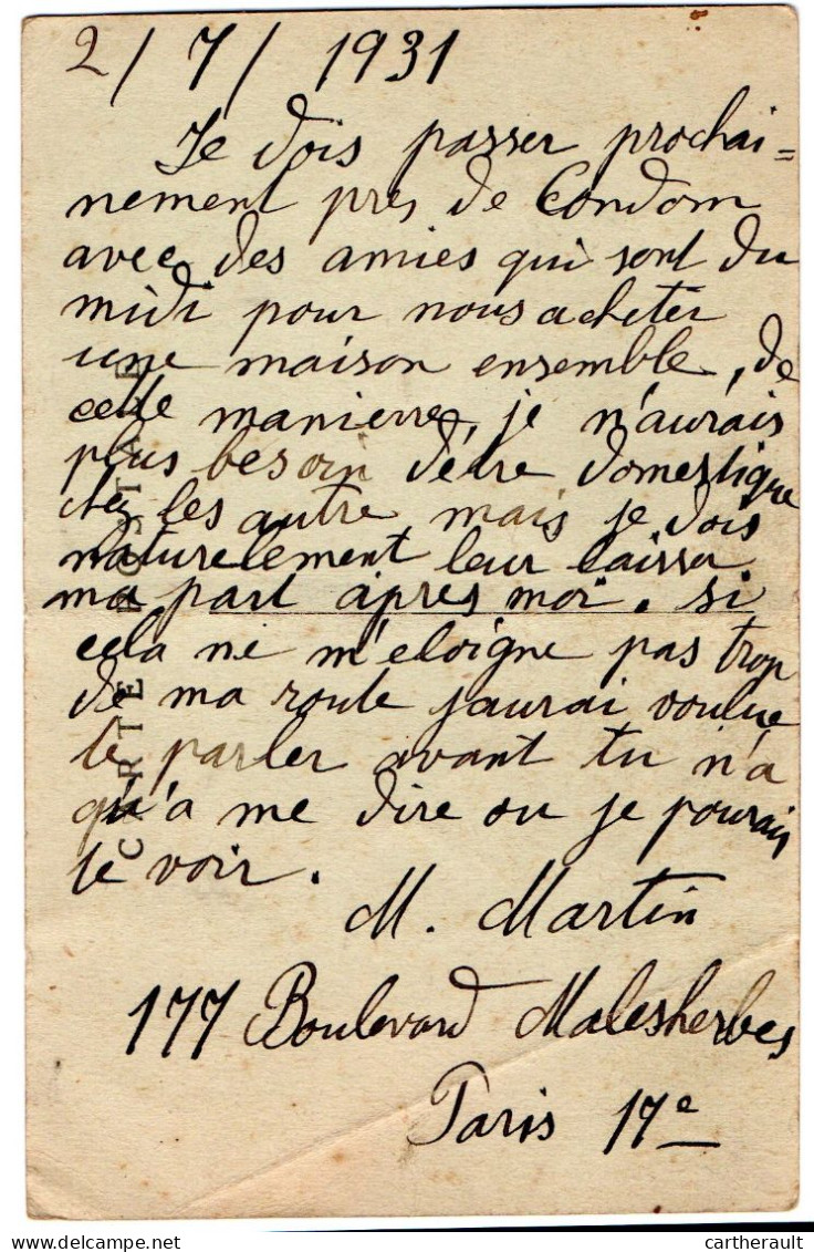 Arrivée Au Bourget De Mr KRISHNAJI Et De Mr NYTIANANDA - Circulé En 1931 - 1919-1938: Entre Guerres