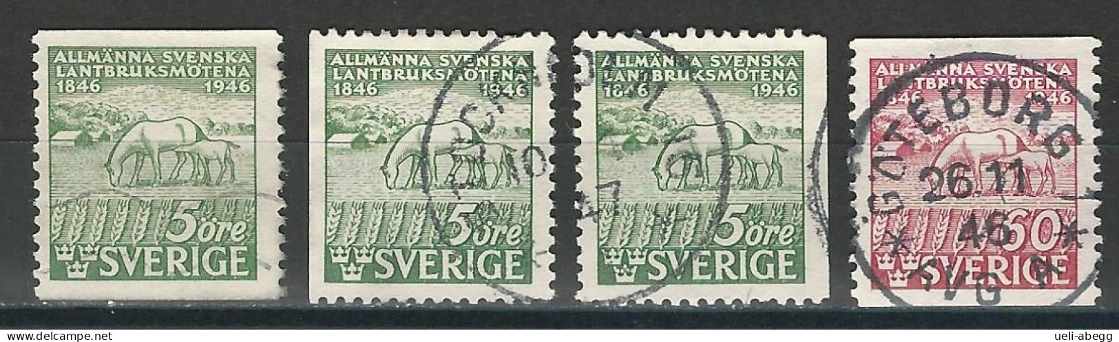 Schweden Mi 321-22A/D O - Used Stamps