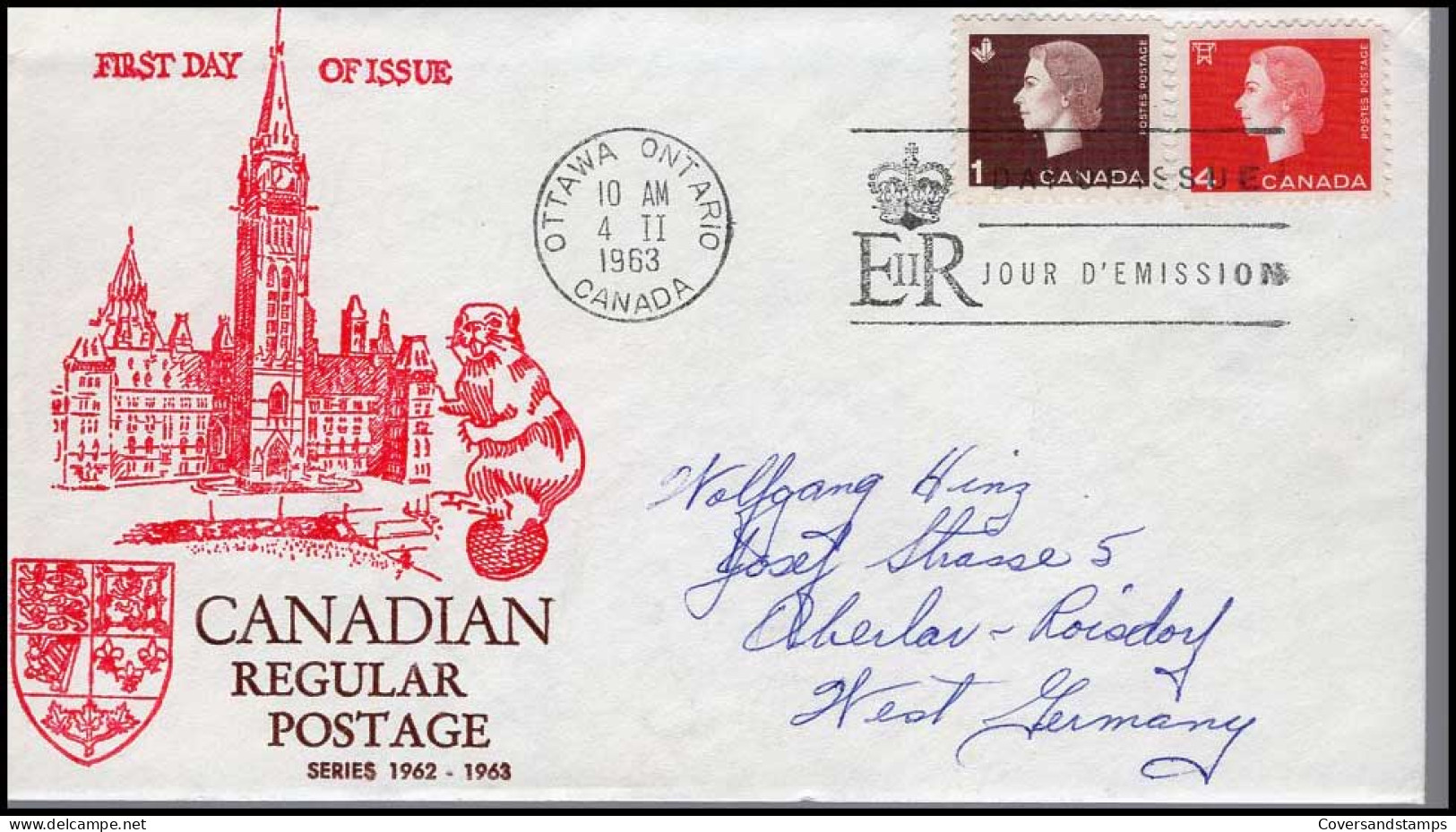 Canada - FDC - Canadian Regular Postage - 1961-1970