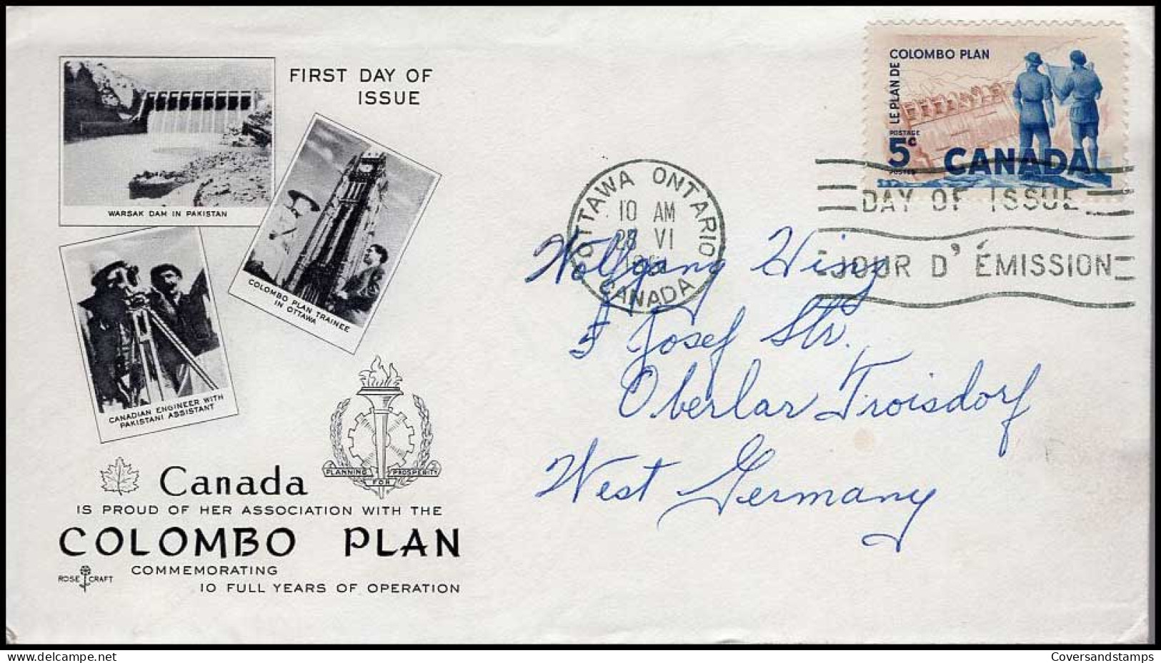 Canada - FDC - Canada Is Proud Of Her Association With The Colombo Plan - 1961-1970