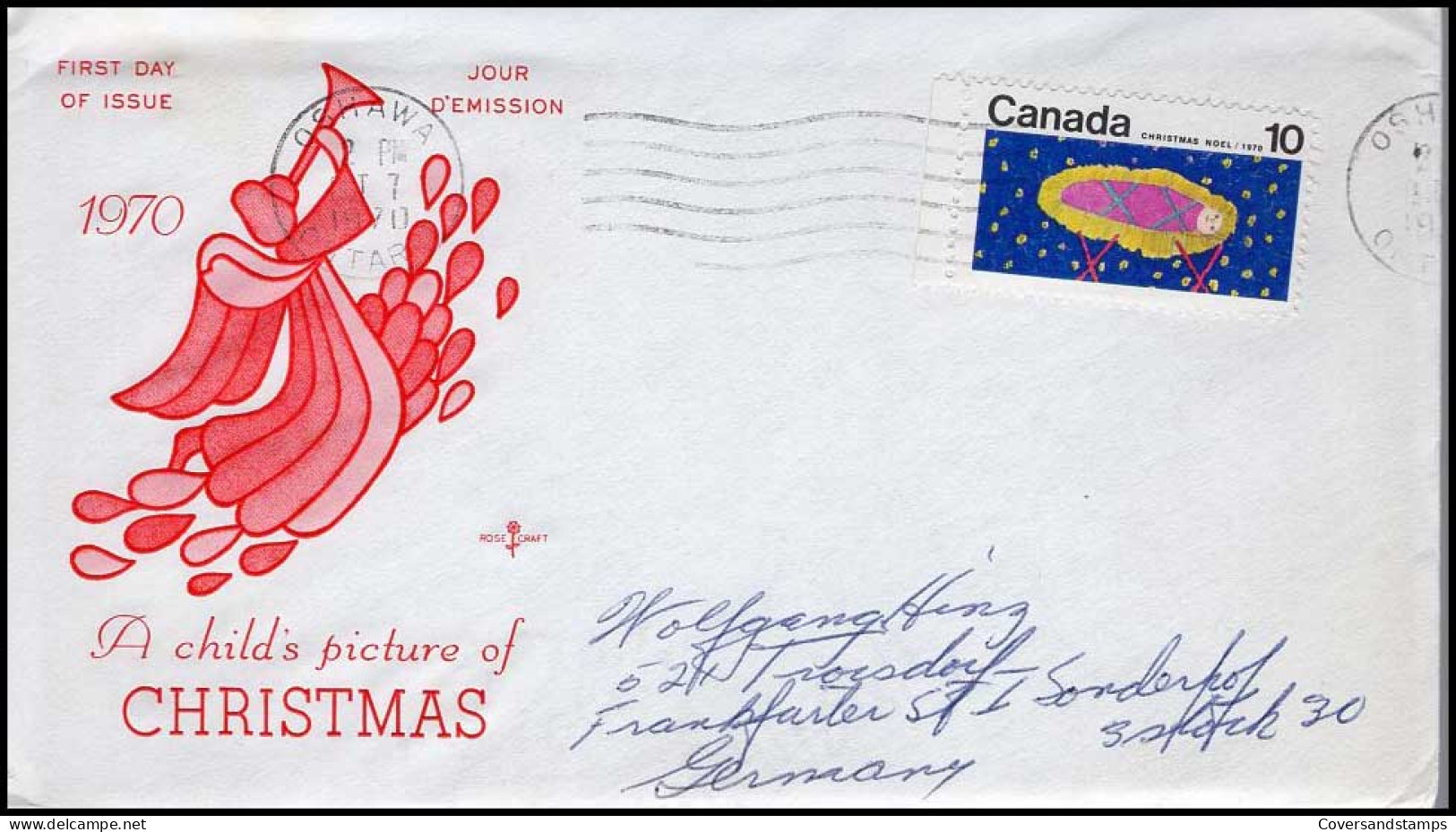 Canada - FDC - Christmas / Noël 1970 : A Child's Picture Of Christmas - 1961-1970