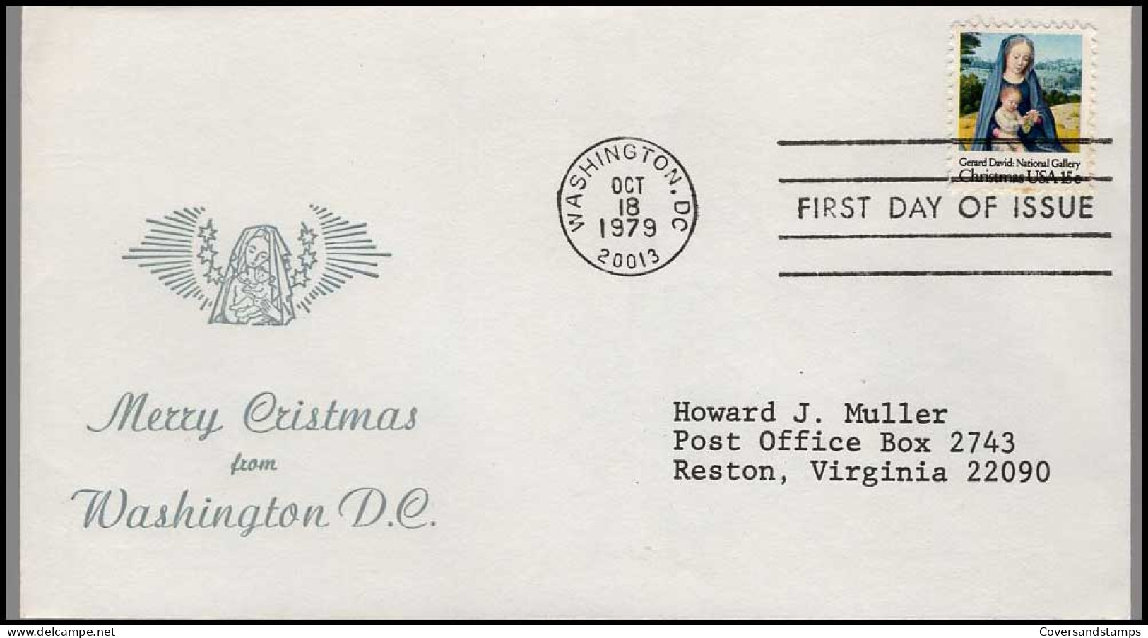 FDC - Merry Christmas From Washington D.C. - 1971-1980