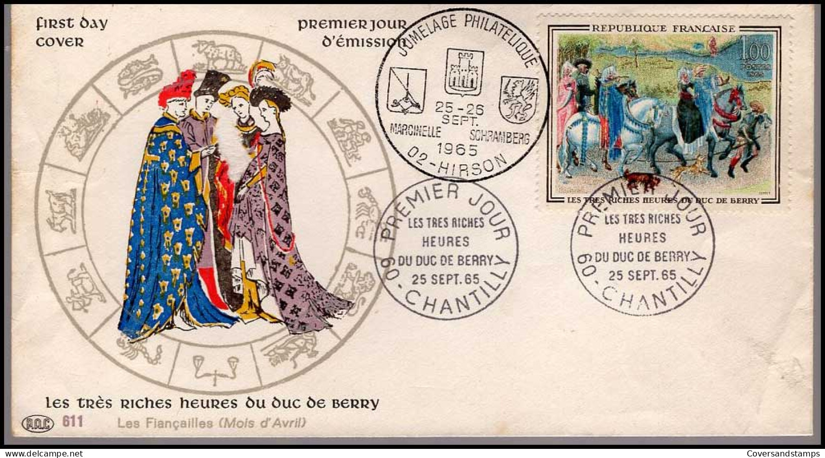 FDC - Les Très Riches Heures Du Duc De Berry - 1960-1969