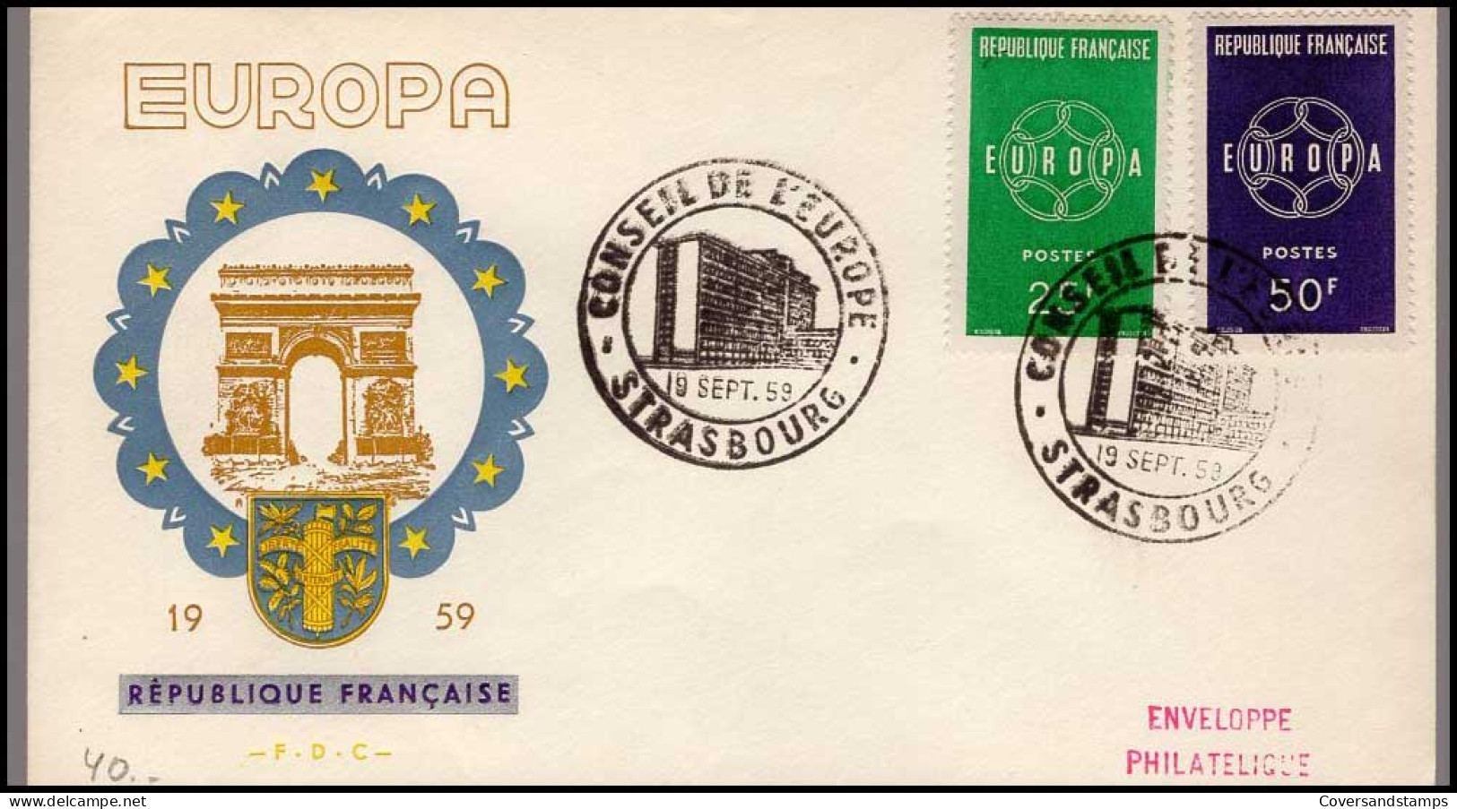 FDC - Europa CEPT 1959 - 1950-1959
