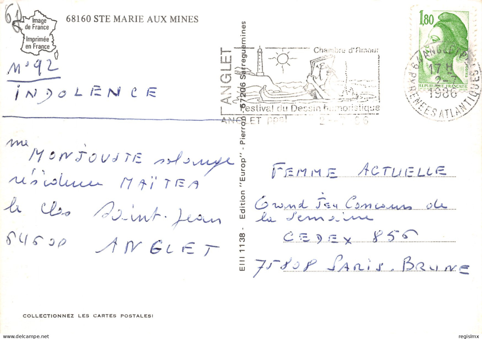 68-SAINTE MARIE AUX MINES-N°T2200-A/0347 - Sainte-Marie-aux-Mines