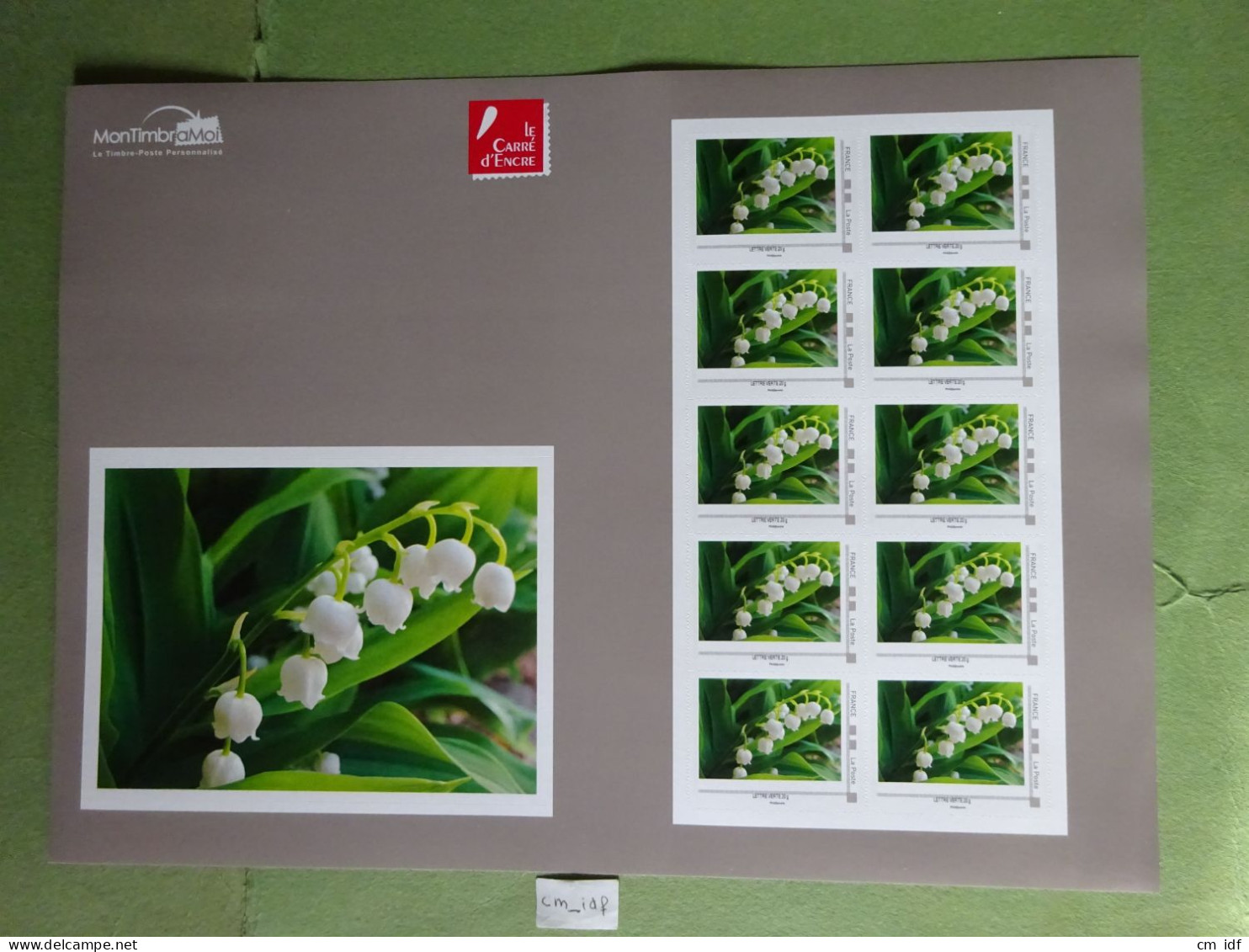 2024 ÉMISSION DU CARRÉ D'ENCRE " 1ER MAI LE MUGUET " Lettre Verte 20g ADHÉSIF COLLECTOR 10 TIMBRES NOUVEAU - Collectors