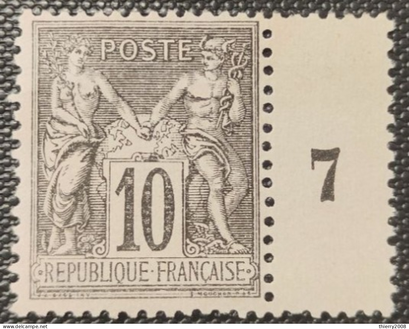 Sage N° 89 Neuf (*) Sans Gomme, Bon Centrage Avec Bord De Feuille TTB - 1876-1898 Sage (Type II)