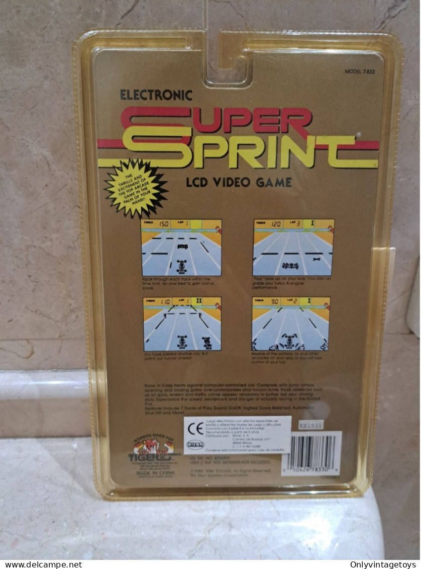 SUPER SPRINT LCD TIGER VIDEO GAME RARE VINTAGE NEW AND SEALED - Jugetes Antiguos