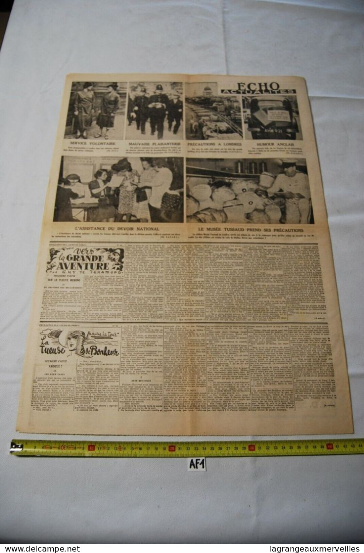 AF1 Ancien Journal - Le Soir - 31 08 1939 - Andere & Zonder Classificatie