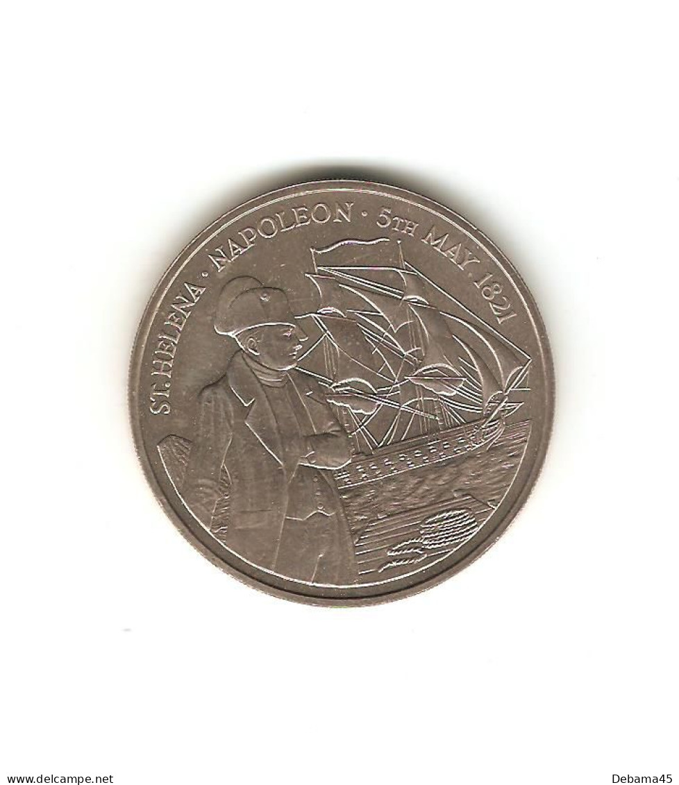 610/ SAINTE-HELENE Et ASCENSION : Elizabeth II : 50 Pence 1986 (copper-nickel - 28,56 Grammes) Napoléon 1er - St. Helena