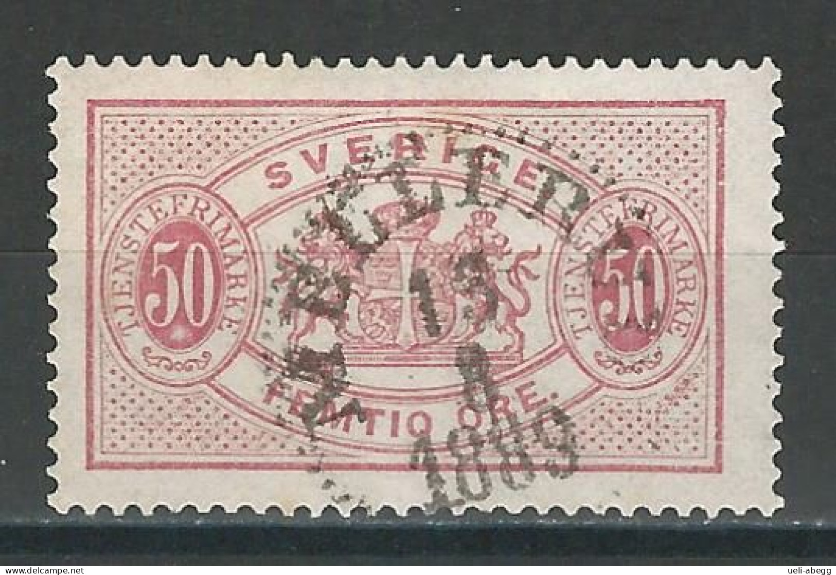 Schweden Mi D10Ba Perf.13 O - Dienstmarken