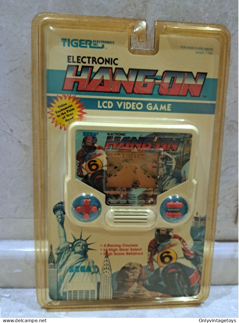 HANG ON LCD TIGER VIDEO GAME RARE VINTAGE NEW AND SEALED - Jouets Anciens