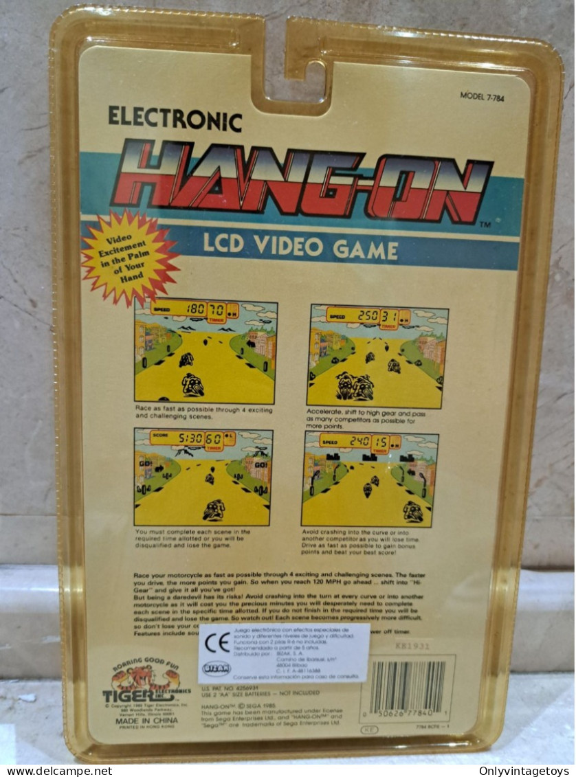 HANG ON LCD TIGER VIDEO GAME RARE VINTAGE NEW AND SEALED - Giocattoli Antichi