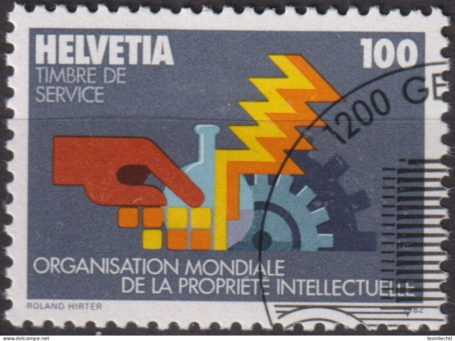 1982 CH / Dienstmarke OMPI ° Mi:CH-OMPI 3, Yt:CH S459, Zum:CH-OMPI 3, Gewerbliches Eigentum - Dienstzegels