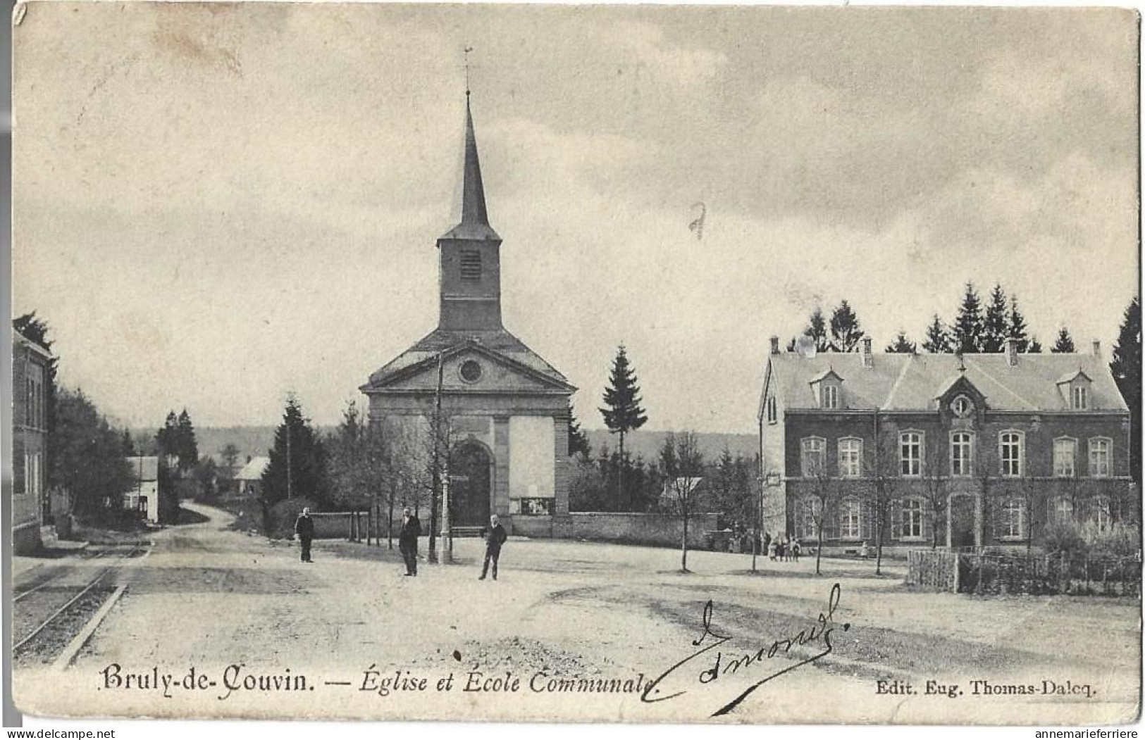BRULY-DE-COUVIN Eglise Et Ecole Communale - Couvin