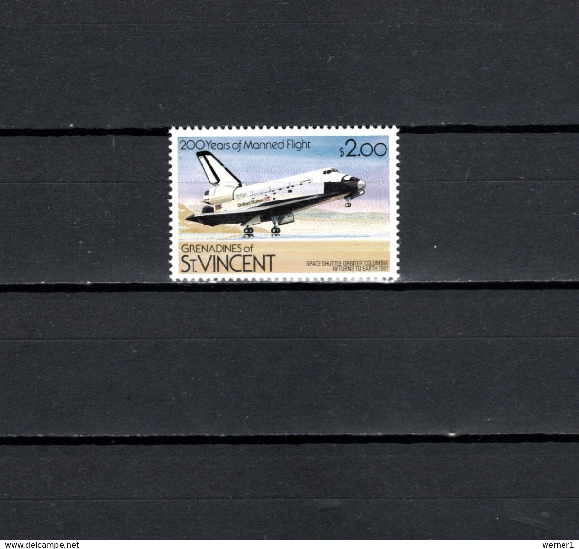 St. Vincent - Grenadines 1983 Space Shuttle Stamp MNH - Noord-Amerika