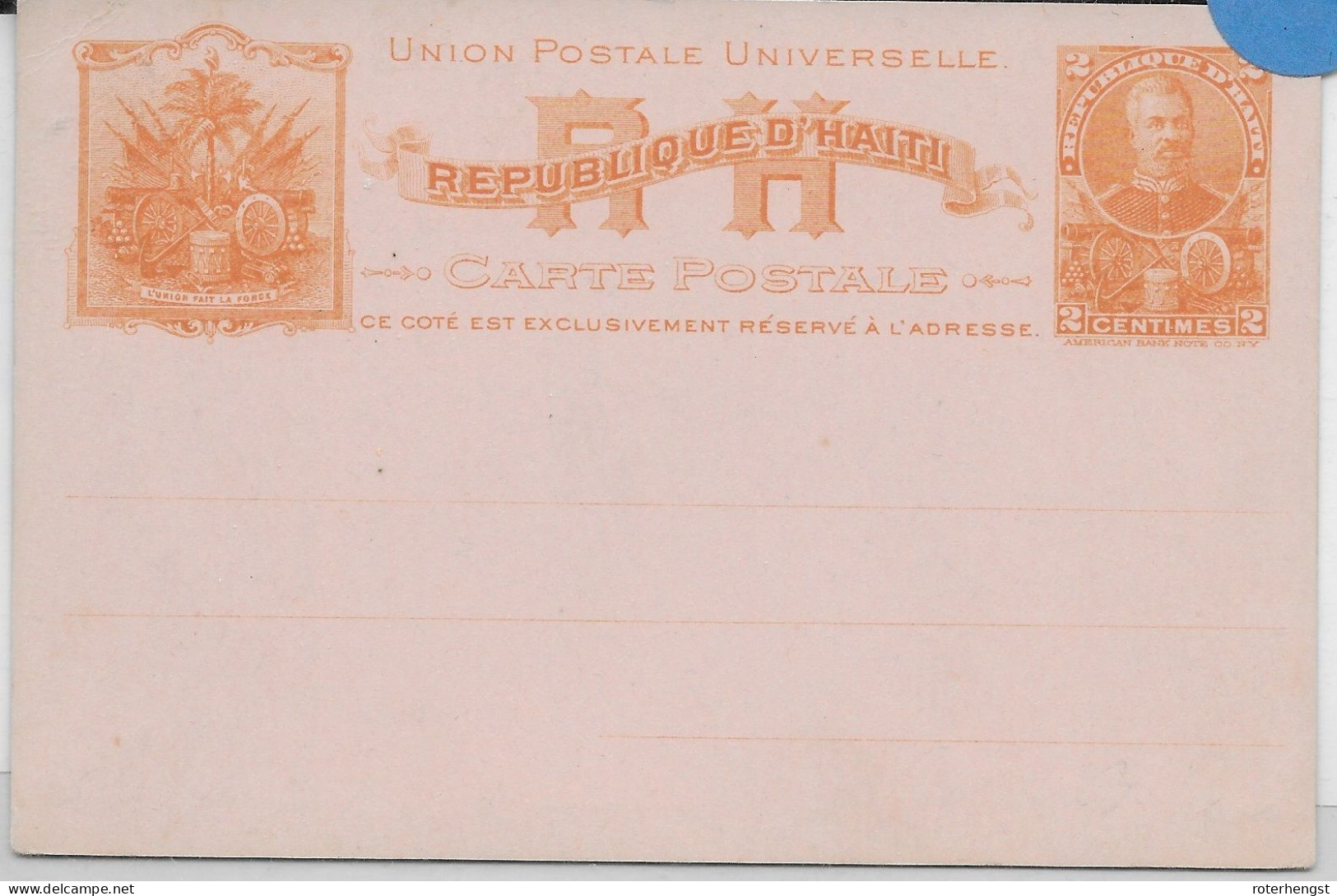 Haiti Mint Stationary 1898 - Haïti