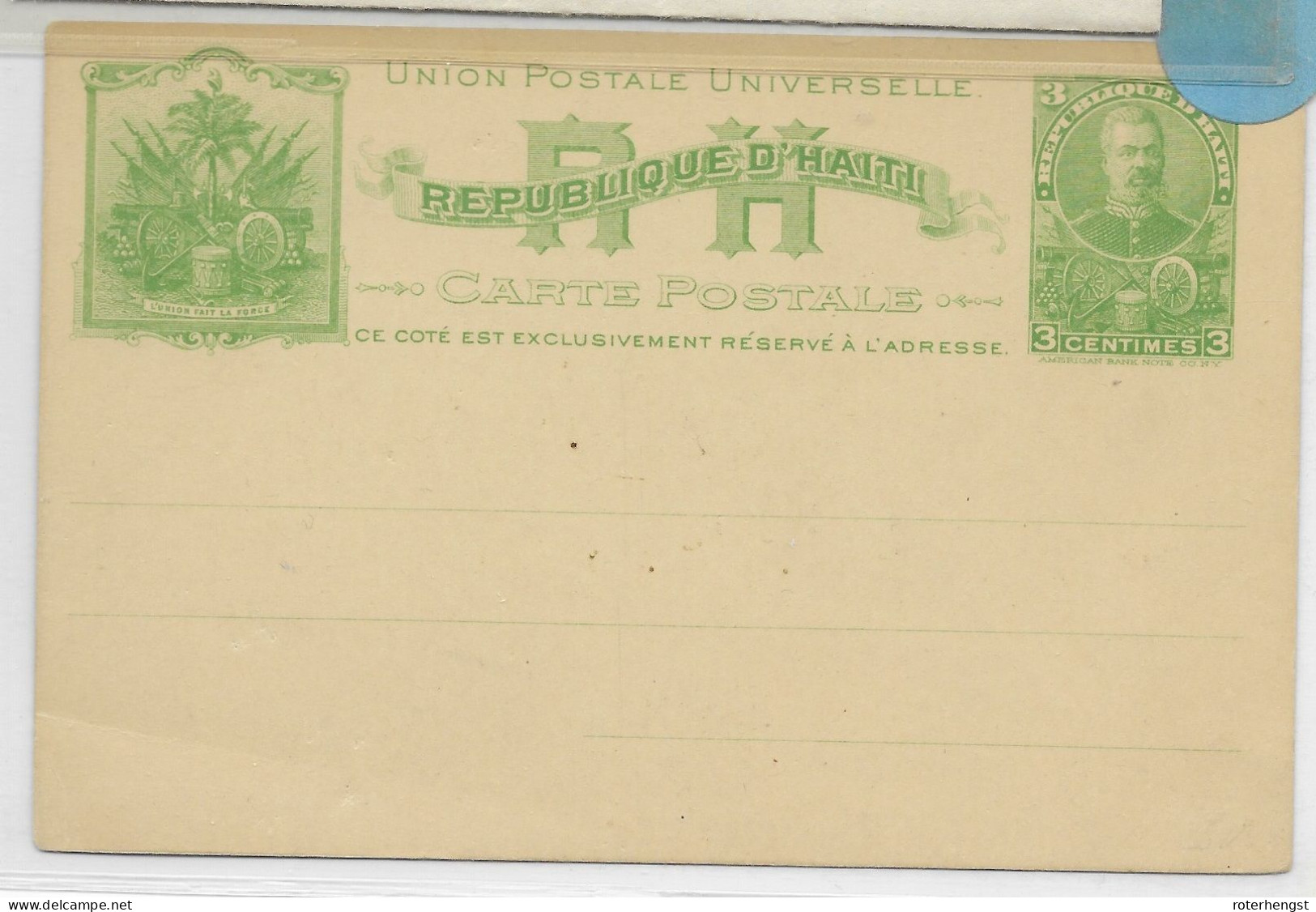 Haiti Mint Stationary 1898 - Haiti