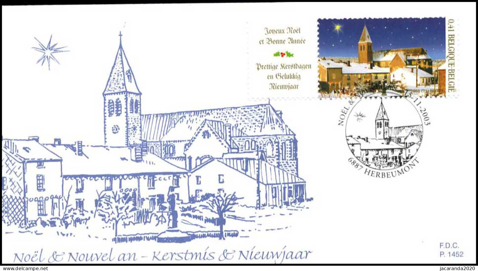 3224 - FDC - Kerstmis En Nieuwjaar #1 P1452 - 2001-2010