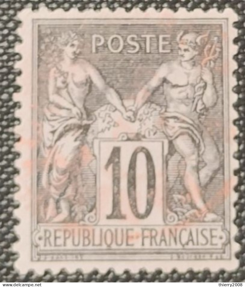 Sage N° 89 Avec Oblitération Cachet à Date Rouge  TTB - 1876-1898 Sage (Type II)