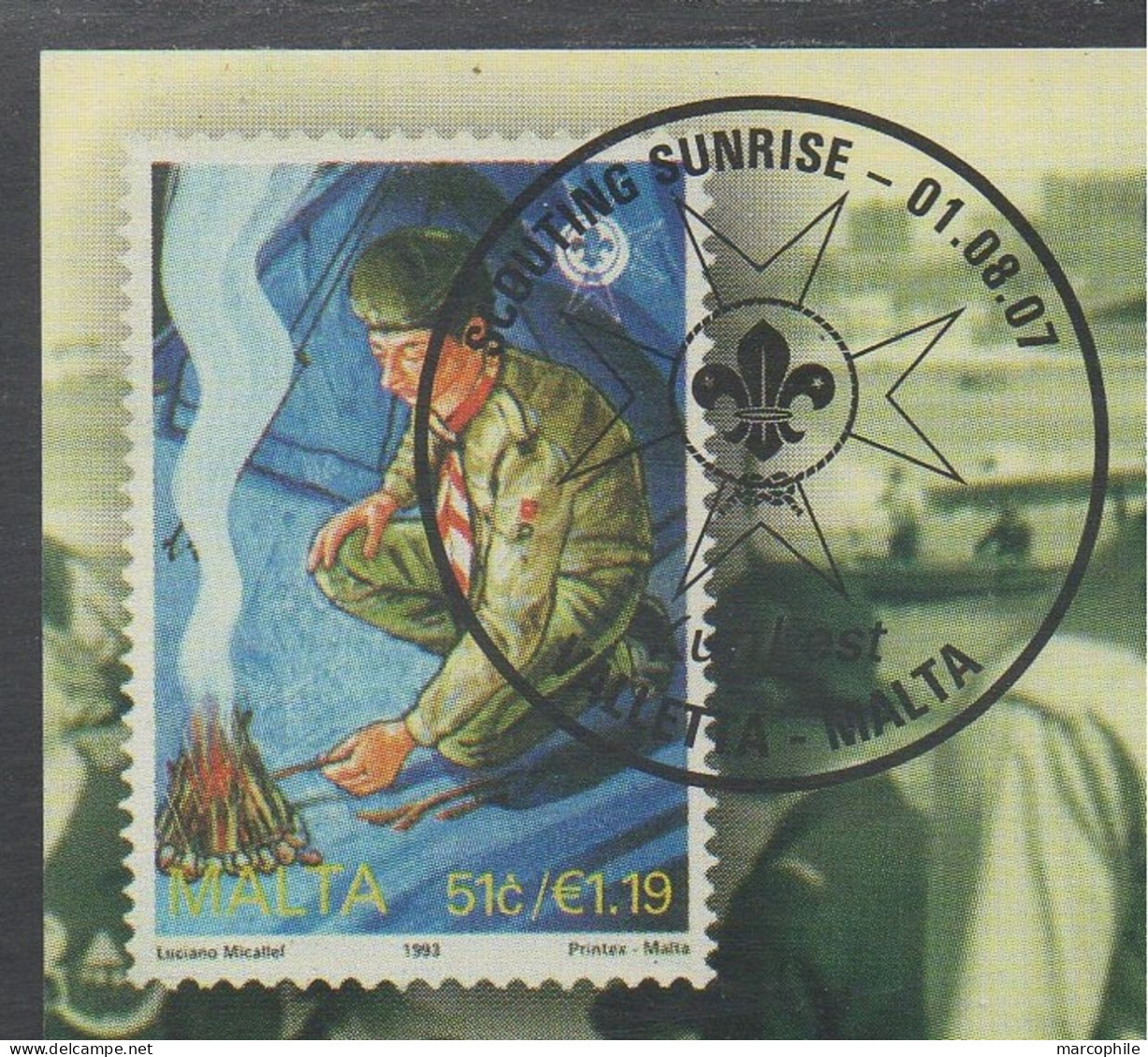 SCOUTISME - SCOUTING - PFADFINDER / 2007 MALTE CARTE MAXIMUM (ref 2784) - Storia Postale