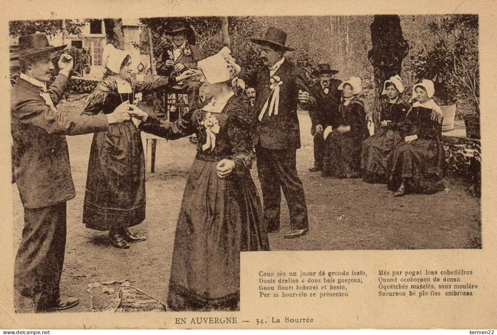 CPA EN AUVERGNE LA BOURREE - Limousin