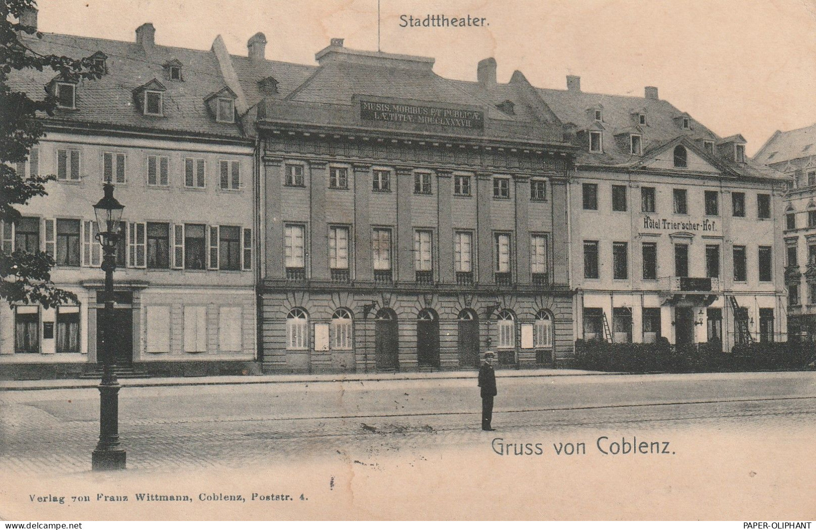 5400 KOBLENZ, Hotel Trieriescher Hof / Stadttheater, 1903 - Koblenz