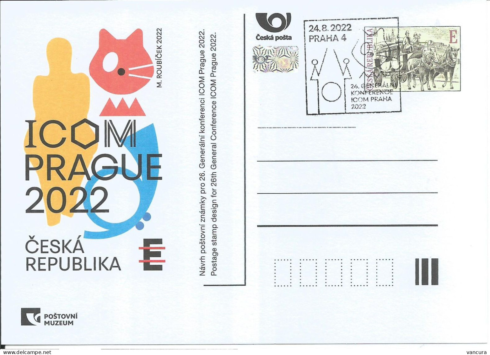 PM 130 Czech Republic ICOM 2022 - Postcards