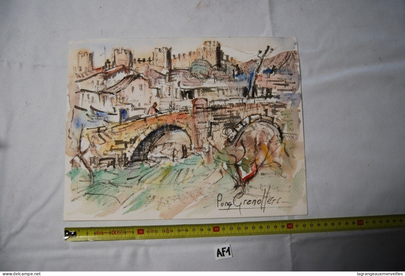 AF1 Aquarelle - Pont De Pedra - Montblanc - Tarragona BB - Watercolours