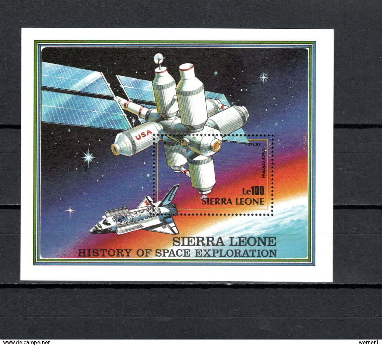 Sierra Leone 1989 Space, History Of Space Exploration 4 Sheetlets + S/s MNH - Africa