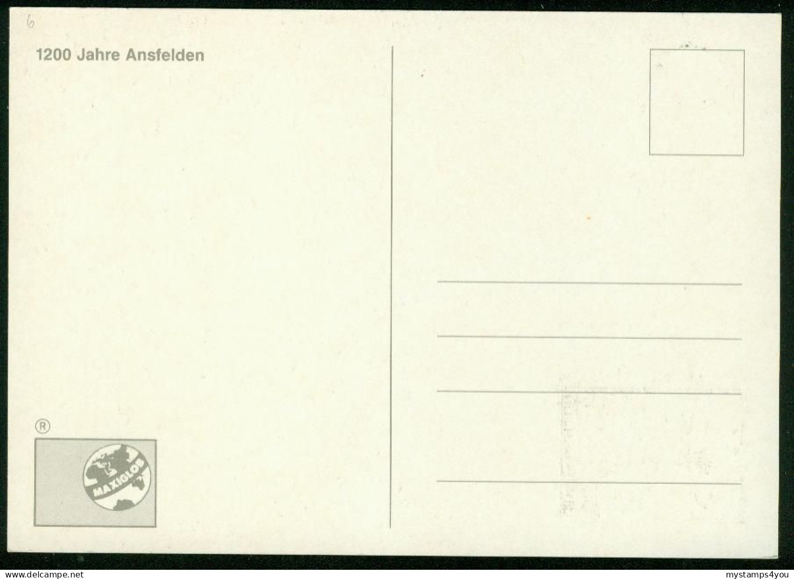 Mk Austria Maximum Card 1988 MiNr 1935 | 1200th Anniv Of Ansfelden #max-0019 - Cartes-Maximum (CM)