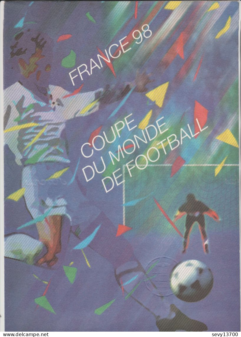 France 1998 Document Philatélique Officiel Coupe Du Monde De Foot Ball 98 - Documents De La Poste