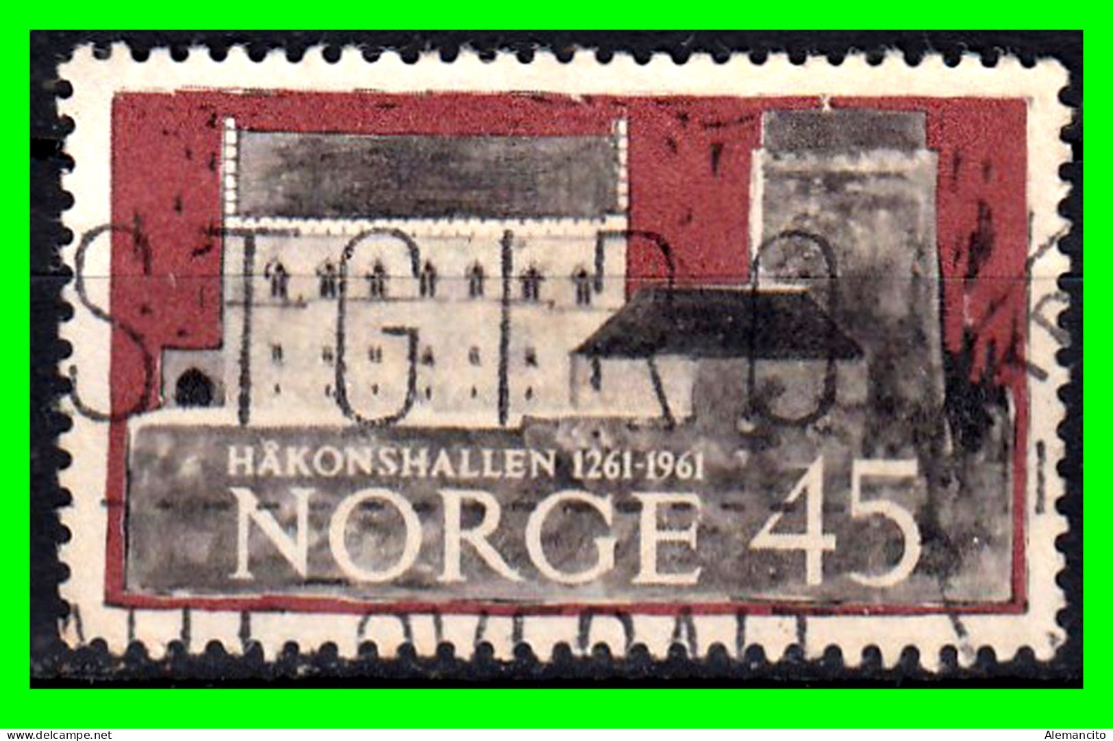 NORUEGA - NORWEY ( EUROPA ) SELLO AÑO 1961 - Usados