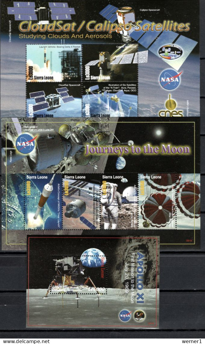 Sierra Leone 2006 Space Achievement 2 Sheetlets + S/s MNH - Afrika