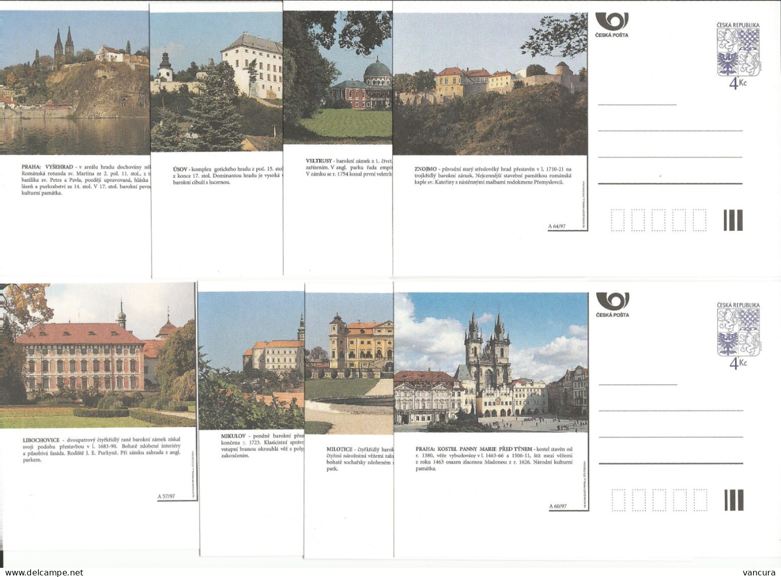 CDV 25 A - Czech Republic Castles And Mansions 1997 - Châteaux