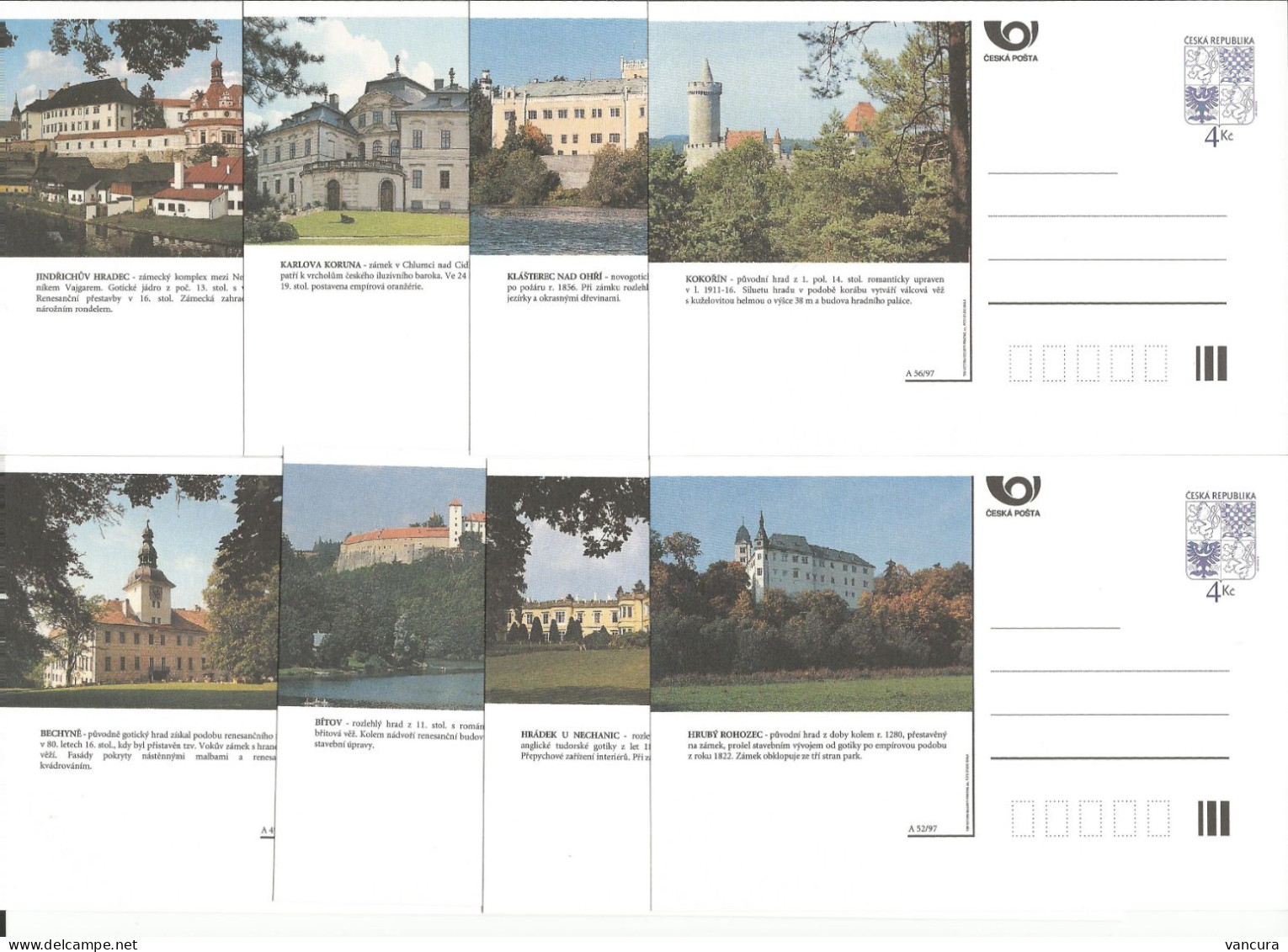 CDV 25 A - Czech Republic Castles And Mansions 1997 - Castillos