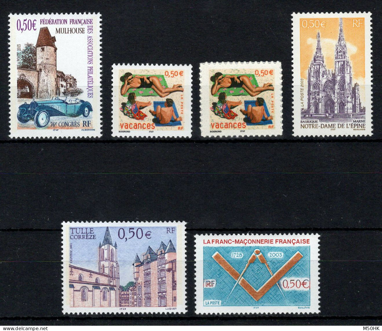 YV 3576 / 3577 / 3578 / 3579 / 3580 / 3581 N** MNH Luxe , Prix = Faciale - Ungebraucht