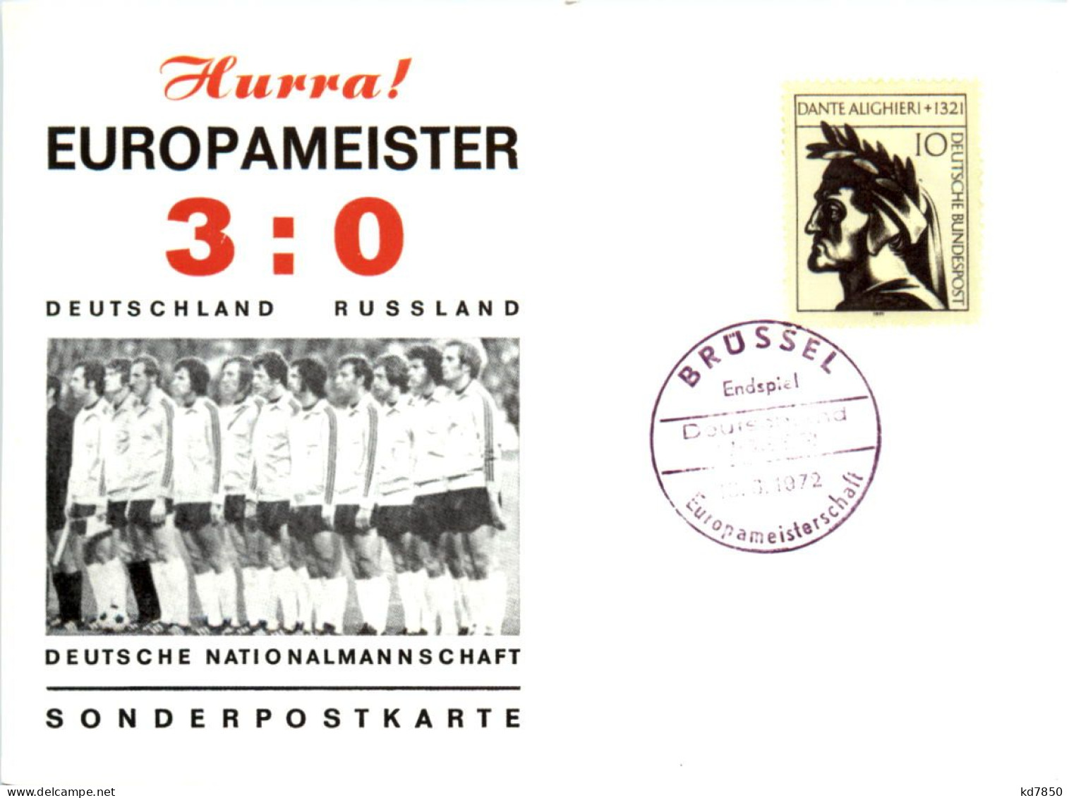 Fussball Deutschland - Russland 1972 EM - Fútbol