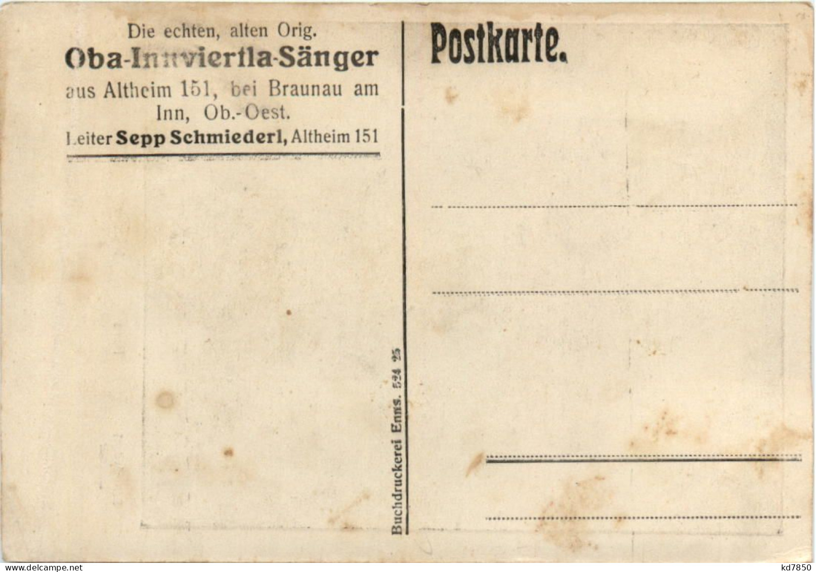 Altheim Bei Braunau - Oba Innviertla Sänger - Braunau