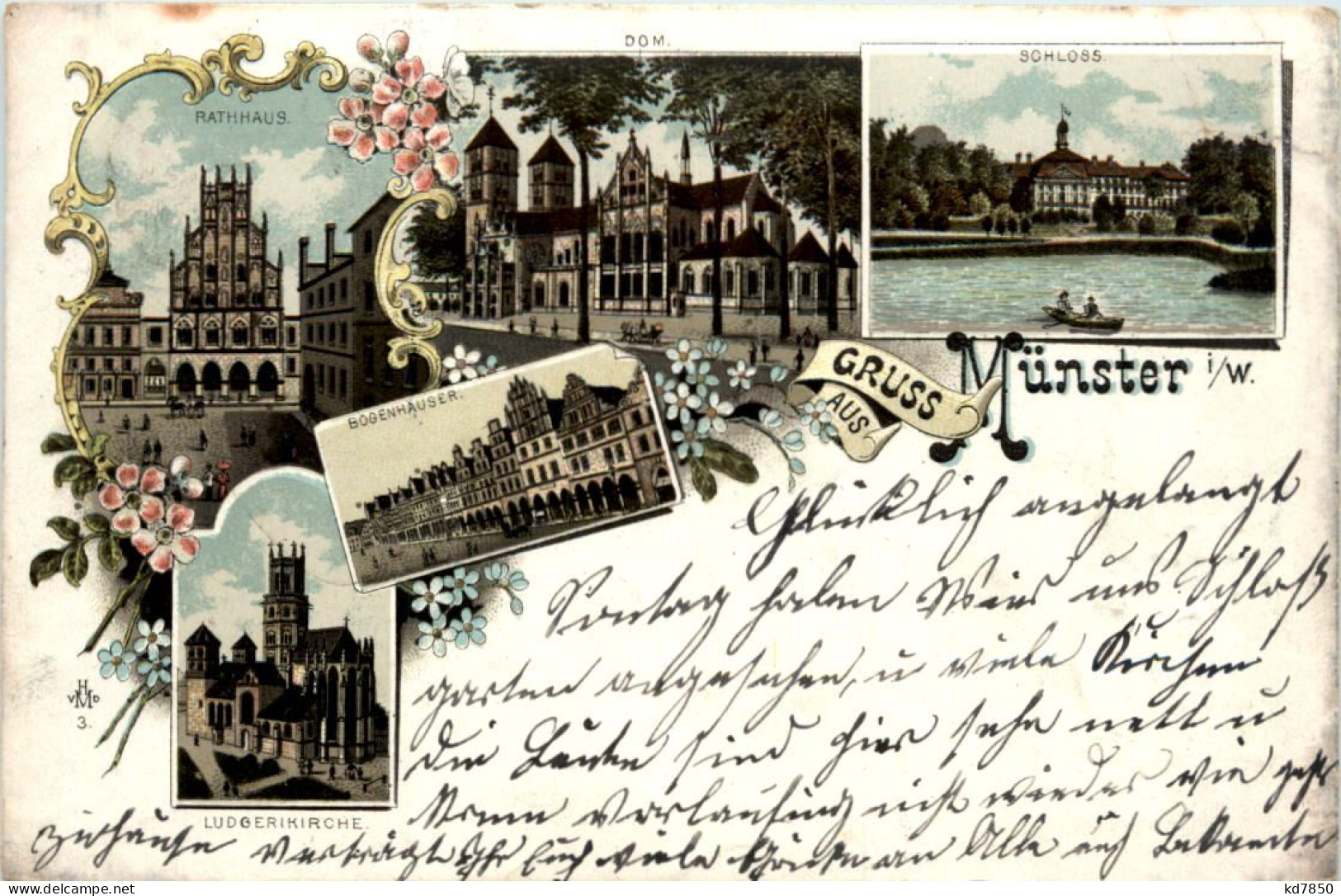 Gruss Aus Münster - Litho - Münster