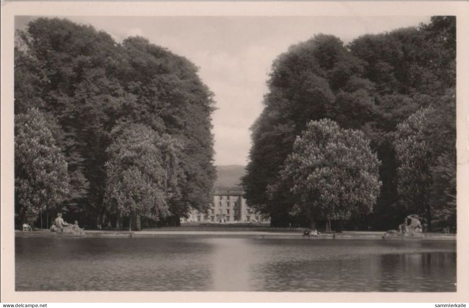 61647 - Schwetzingen - Flussgötter Mit Blick Auf Schloss - Ca. 1960 - Schwetzingen