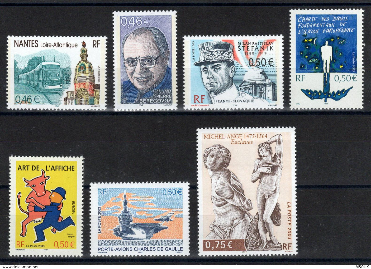 YV 3552 / 3553 / 3554 / 3555 / 3556 / 3557 / 3558 N** MNH Luxe , Prix = Faciale - Ungebraucht